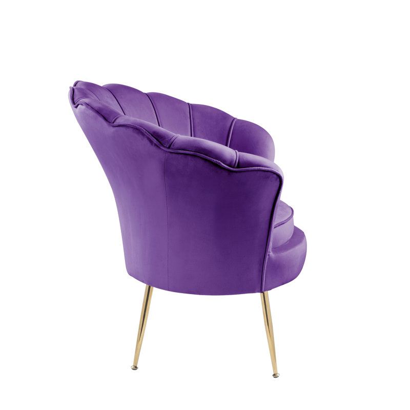 Mercer41 Rocco 34" Wide Tufted Velvet Barrel Chair & Reviews Wayfair